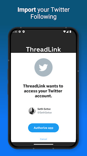 ThreadLink: Import Followers Screen 2