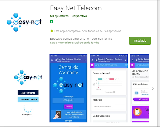 Easy Net Telecom Screen 2