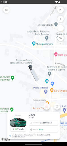 Android application PerfectSat Rastreamento screenshort