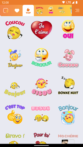 Aperçu de l'application