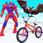 Cover Image of Unduh Flying Bat Robot BMX Transforming Robot Games 2021 1.0.1 APK