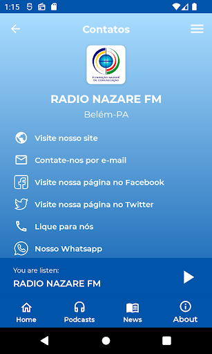 Rádio Nazaré FM Screen 3