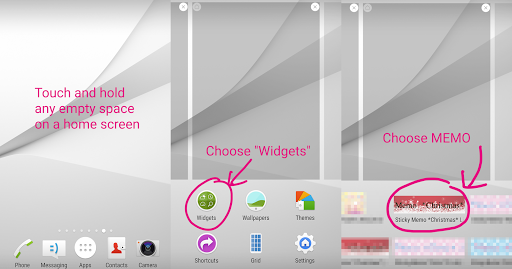 Sticky Memo Notepad Christmas