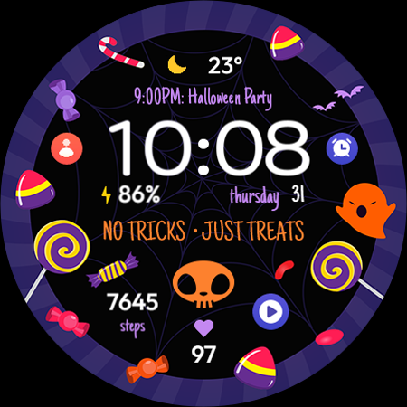 TVV Halloween 4 Watch Face screenshot 7