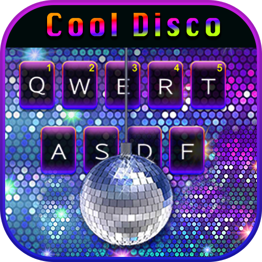 Cool Disco Keyboard Background  Icon