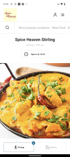 Android application Spice Heaven Stirling screenshort