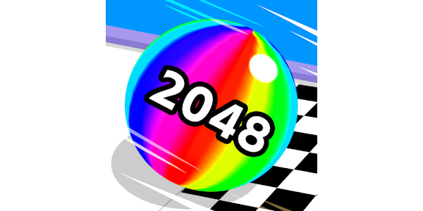 Merge Race Ball Run 2048-Switch Color Ball Rolling match 2048 game