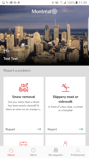 Android application Montréal-Resident Services screenshort