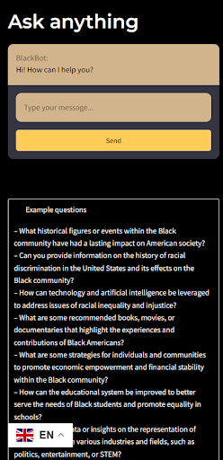 BlackBot Screen 2