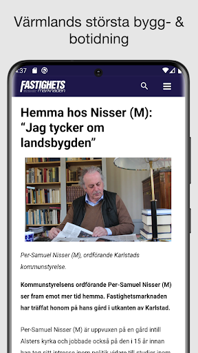 Android application Fastighetsmarknaden screenshort