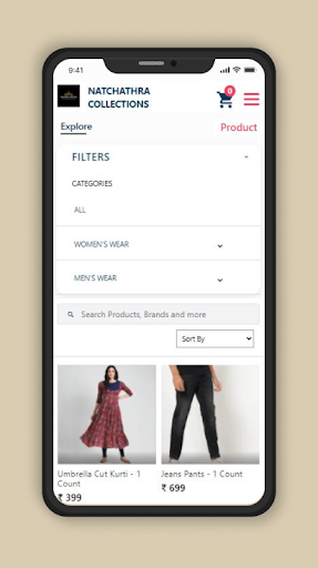 Android application Natchathra Collections screenshort