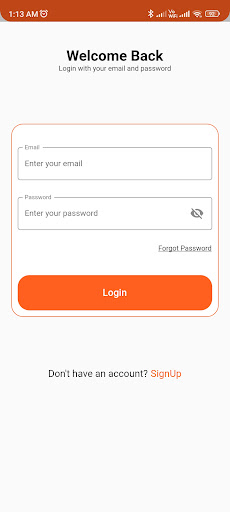 Android application Happy Tiffin Delivery Service screenshort