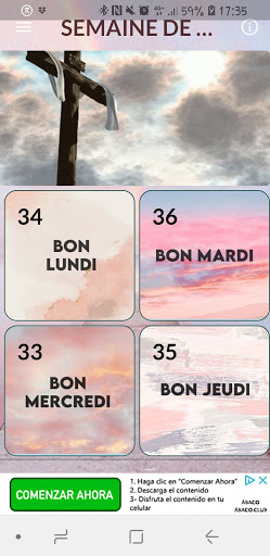 Android application SEMAINE DE BÉNÉDICTION screenshort