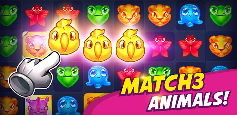 Animal Drop Safari - Match 3