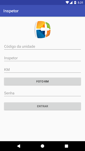 Android application Vigillare - Inspetor screenshort