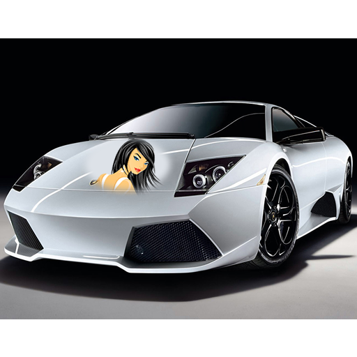 Racing Car Selfie Photo Studio