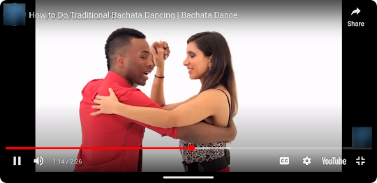 バチャータの踊りを習う