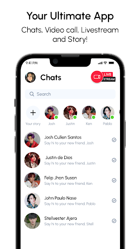 Android application SB19 AI Chat, Call & Live screenshort