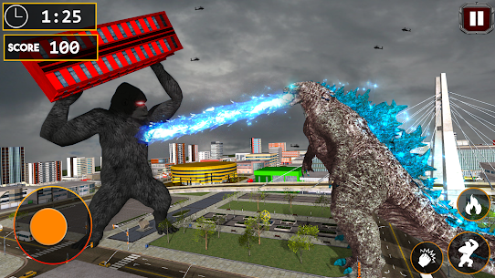 Godzilla Smash City Apk Mod for Android [Unlimited Coins/Gems] 4