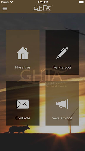 Android application Gremi Hostaleria Turisme Anoia screenshort
