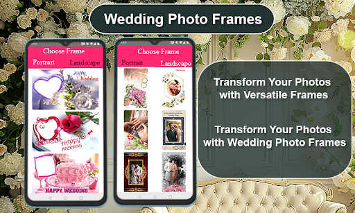 Android application Wedding Photo Frames screenshort