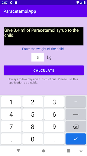 Paracetamol Syrup Dosage Screen 2