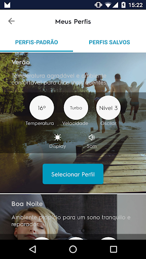 Android application ConnectApp Ar-Condicionado screenshort