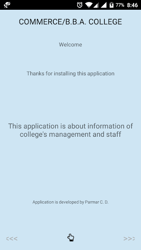 Android application My College screenshort