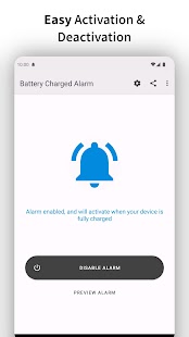 Full Battery Charge Alarm Bildschirmfoto