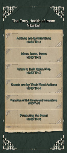 The 40 Hadith Collection Screen 2