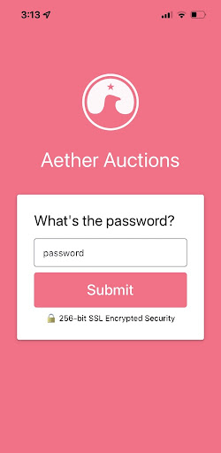 Android application Aether Auctions Pro screenshort
