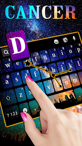 Cancer Galaxy Keyboard Backgro Screen 2