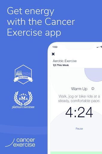 Android application Cancer Exercise screenshort