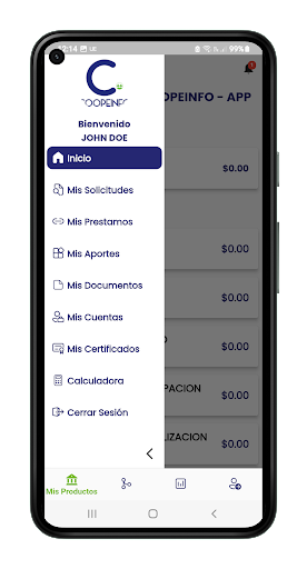 COOPEINFO Screen 2