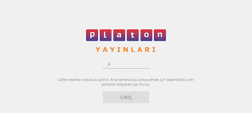 Android application Platon Mobil Kütüphane screenshort