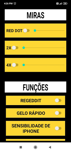 Android application hacker sensi booster max screenshort