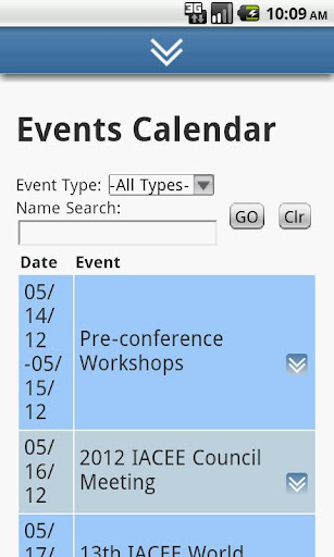IACEE Website Mobile App Screen 3