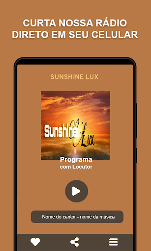 Android application Sunshine Lux screenshort