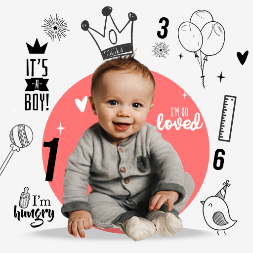 Baby Photo Frame Collage 2023