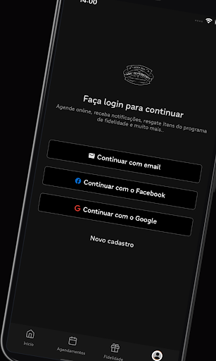 Android application Seu Barbeiro screenshort