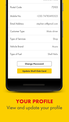 Android application Shell Mauritius screenshort