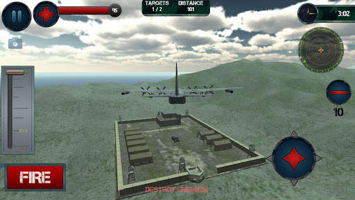 Screenshot of Airplane Gunship Simulator 3D