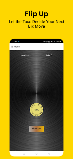 Android application Flip Up: Coin Toss Decider screenshort