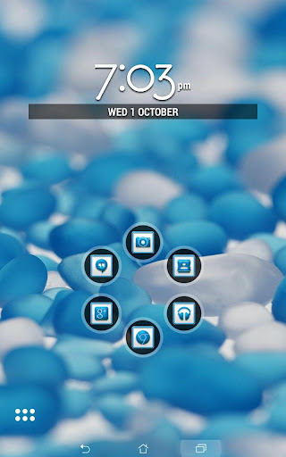 CarbonBluWhite Icons Launchers