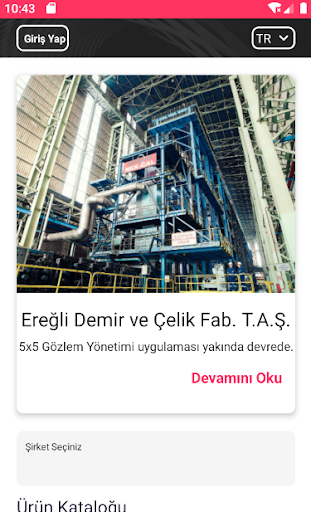 Android application Erdemir Online screenshort