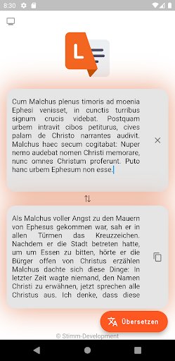 Android application LTranslate - Lateinübersetzer screenshort