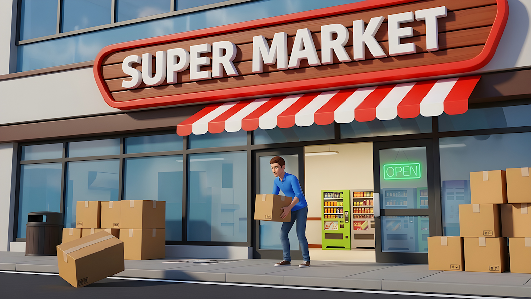 Manage Your Own Supermarket MOD APK screenshot