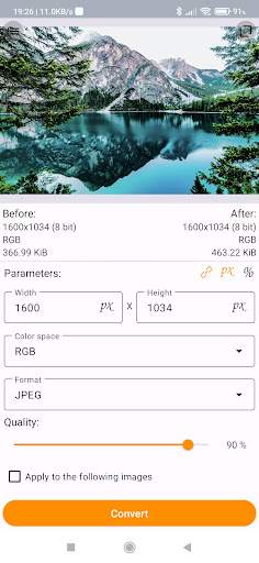 Android application Image Converter X - AVIF, JPEG screenshort