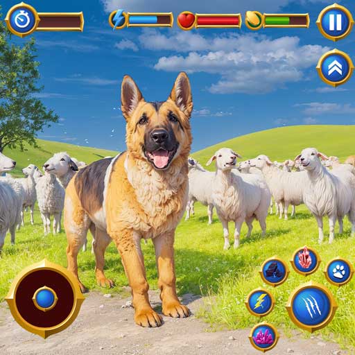 Wild Shepherd Dog Life Sim 3D