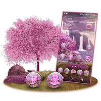 Pink Sakura Lakeview Launcher Theme